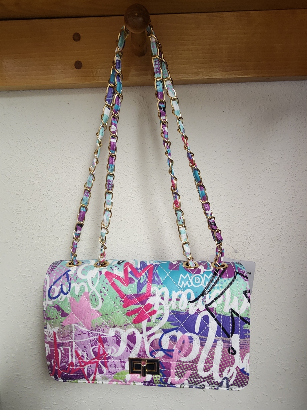 Colorful Graffiti Shoulder Bag